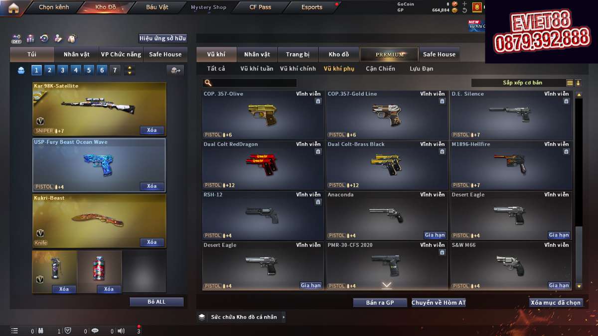 shop acc cf uy tin gia re